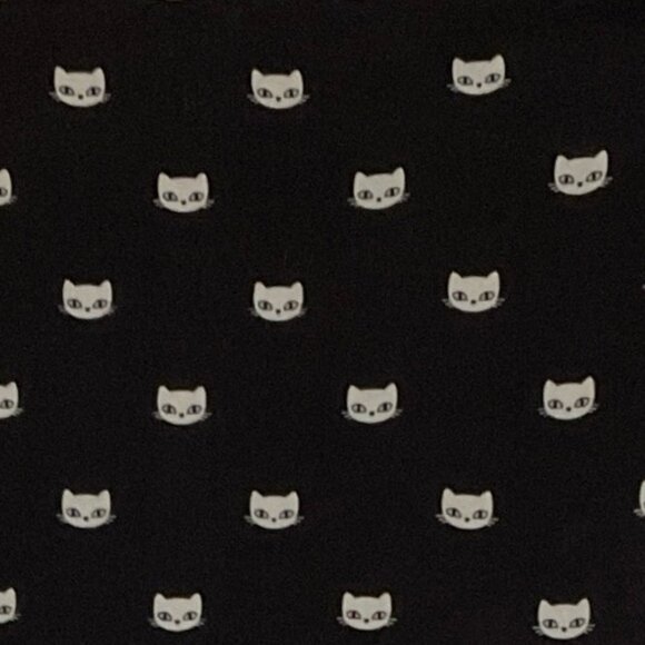 👣 5/$25 - Black/White Kitty Print Dress w/ Keyhole Back Detail - Picture 3 of 4